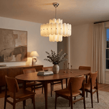 Lucen Orbit Glass Chandelier, detail view 4