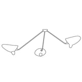 Solen Silva Brass Ceiling Light, detail view 27