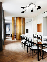 Solen Silva Brass Ceiling Light, detail view 8