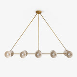 Pella Orbit Brass Chandelier by Maison Velume
