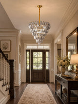 Talia Oak Glass Chandelier, detail view 4