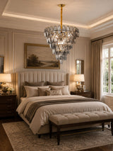 Talia Oak Glass Chandelier, detail view 3