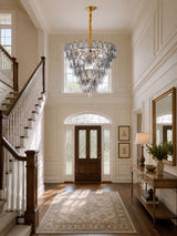Talia Oak Glass Chandelier, detail view 5