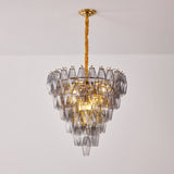 Talia Oak Glass Chandelier, detail view 10
