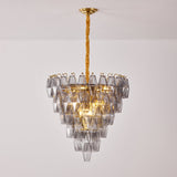 Talia Oak Glass Chandelier, detail view 16