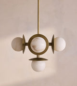 Thea Vine Alabaster Chandelier, detail view 8