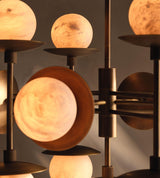 Thea Vine Alabaster Chandelier, detail view 9