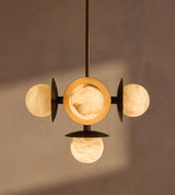 Thea Vine Alabaster Chandelier, detail view 2