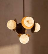 Thea Vine Alabaster Chandelier, detail view 3
