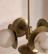 Thea Vine Alabaster Chandelier, detail view 4
