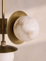Thea Vine Alabaster Chandelier, detail view 5
