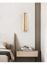 Vera Iris Travertine Wall Light, detail view 4