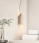 Zella Terra Stone Pendant Light, detail view 11