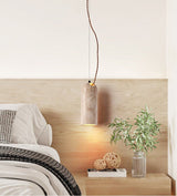 Zella Terra Stone Pendant Light, detail view 3
