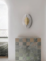 Arden Veil Alabaster Wall Light, detail view 7