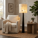 Clara Vale Alabaster Floor Lamp, detail view 3