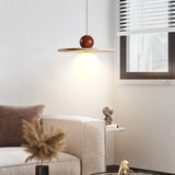 Evara Stone Travertine Pendant Light, detail view 3