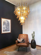Maren Cloud Glass Chandelier, detail view 3
