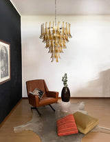 Maren Cloud Glass Chandelier, detail view 4