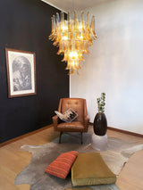 Maren Cloud Glass Chandelier, detail view 5