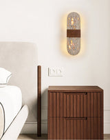 Vale Lark Travertine Wall Light, detail view 3
