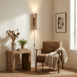 Selah Shore Travertine Wall Light, detail view 5
