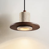Aven Haven Travertine Pendant Light, detail view 4