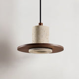 Aven Haven Travertine Pendant Light, detail view 5