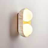 Niven Noir Travertine Wall Light, detail view 13