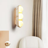Niven Noir Travertine Wall Light, detail view 2
