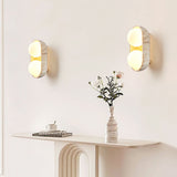 Niven Noir Travertine Wall Light, detail view 3