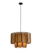 Oriel Wave Fabric Pendant Light, detail view 9