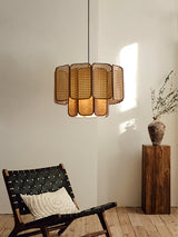 Oriel Wave Fabric Pendant Light, detail view 6