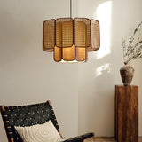 Rora Terra Fabric Pendant Light, detail view 2