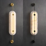 Auria Halo Alabaster Wall Light, detail view 4
