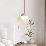 Mira Frost Travertine Pendant Light, detail view 3