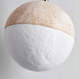 Mira Frost Travertine Pendant Light, detail view 5