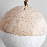 Mira Frost Travertine Pendant Light, detail view 7
