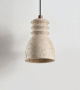 Nella Meadow Travertine Pendant Light, detail view 3