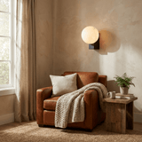 Riven Cedar Alabaster Wall Light, detail view 7