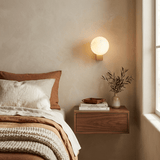 Riven Cedar Alabaster Wall Light, detail view 4