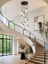 Vale Line Alabaster Chandelier, detail view 3