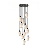 Vale Line Alabaster Chandelier, detail view 4