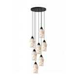 Vale Line Alabaster Chandelier, detail view 6