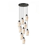 Vale Line Alabaster Chandelier, detail view 7