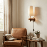 Vera Linden Wood Wall Light, detail view 3