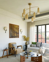Yara Wisp Glass Chandelier, detail view 6