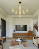 Yara Wisp Glass Chandelier, detail view 5