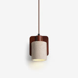 Niven Oak Travertine Pendant Light, detail view 5