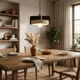 Niven Oak Travertine Pendant Light, detail view 8